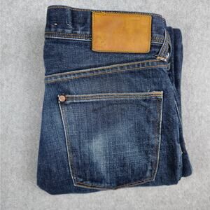 &denim Mens 30x33 Button Fly Straight Leg Jeans